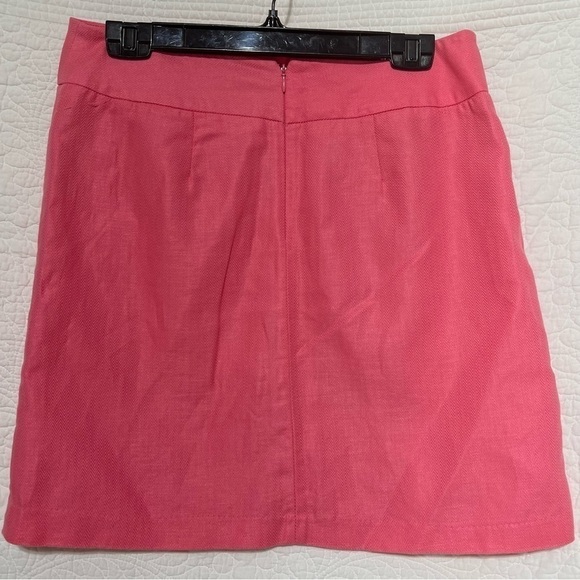 PETER NYGARD Mini Skirt, Pink Cotton & Linen Blend Size 8, #199 - Picture 2 of 9